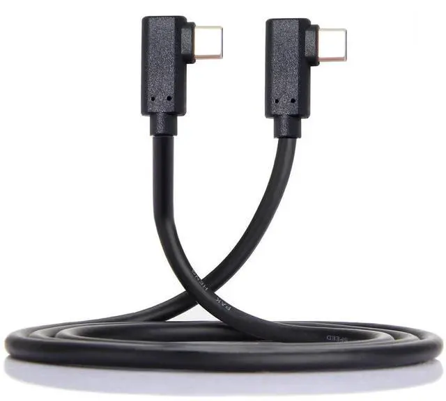 Alt view image 5 of 7 - Vszerda USB-C Type-C to Type-C Cable Gen2 10Gbps 65W Dual 90 Degree Left Right Angled Type (1M)