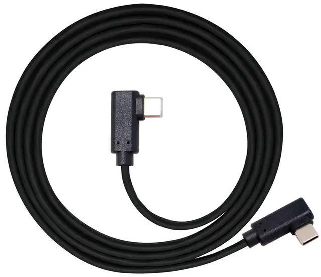 Alt view image 4 of 7 - Vszerda USB-C Type-C to Type-C Cable Gen2 10Gbps 65W Dual 90 Degree Left Right Angled Type (1M)