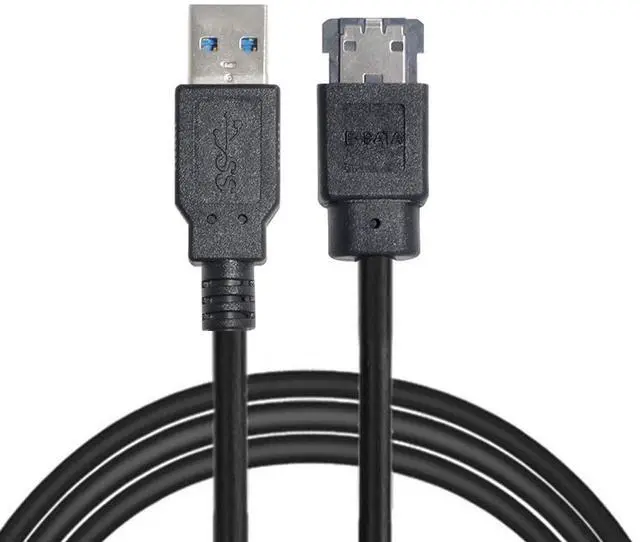 Alt view image 6 of 7 - Vszerda USB 3.0 to Power Over eSATA DC5V Adapter USB2.0 to HDD/SSD/ODD eSATAp Converter Type-A USB Host to ESATA Device Disk Cable 1M