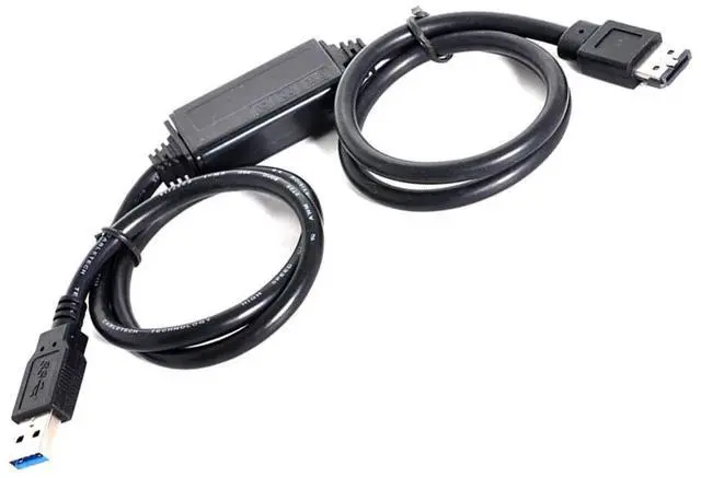 Alt view image 7 of 7 - Vszerda USB 3.0 to Power Over eSATA DC5V Adapter USB2.0 to HDD/SSD/ODD eSATAp Converter Type-A USB Host to ESATA Device Disk Cable 1M