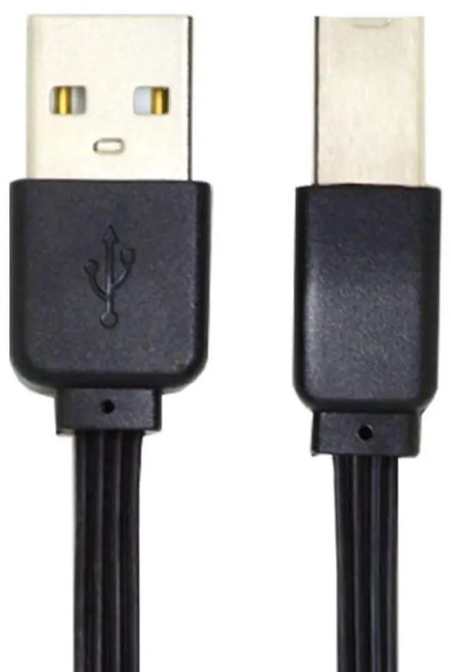 Alt view image 6 of 7 - Vszerda USB2.0 Type-B Male to USB 2.0 Type-A Male Data Flat Slim FPC Cable 13cm for Scanner & Disk & Printer