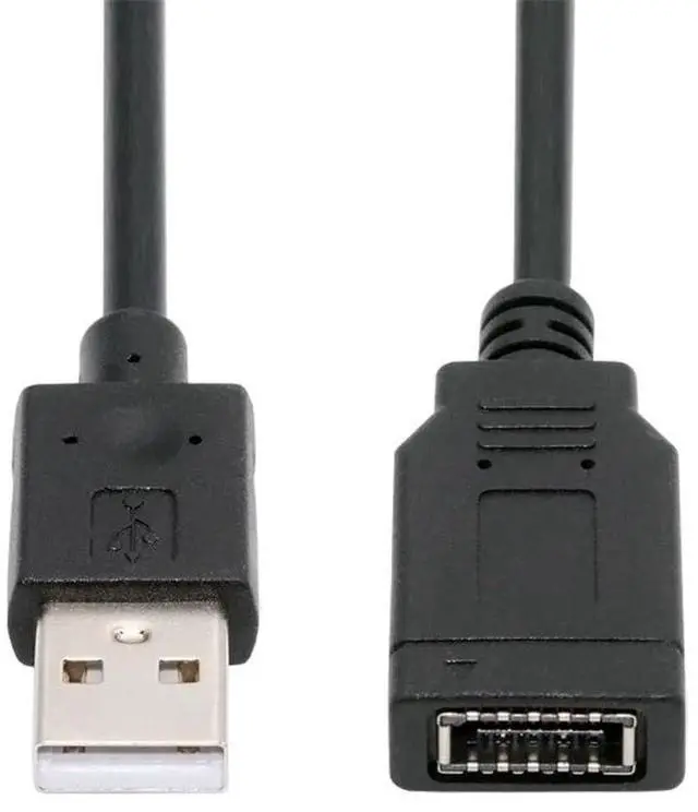 Main image of Vszerda USB 3.1 Front Panel Socket Single Key-A Type-E to USB 2.0 Type-A Male Extension Cable Adapter Cord 15cm
