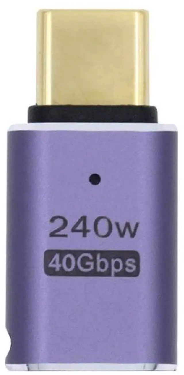 Main image of Vszerda USB4 240W 40Gbps 8K 60Hz Adapter, Type C Male to Female 240W Power 40Gbps Data 8K Video Adapter for NS Phone Laptop (Male to Female)