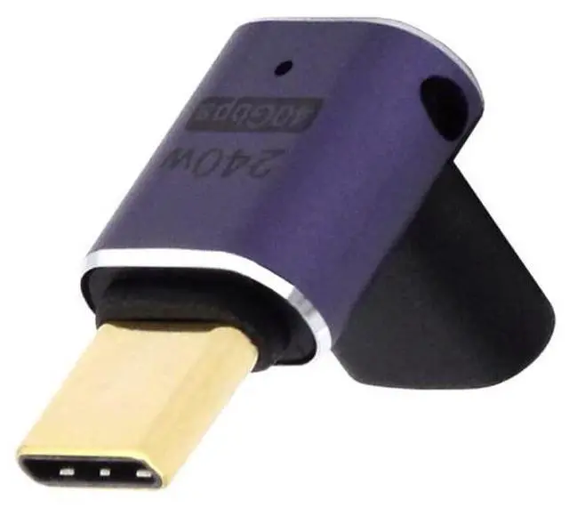 Main image of Vszerda USB4 Type C Male to Female 240W Power 40Gbps Data 8K Video Adapter Low Profile Up Down Angled for NS Phone Laptop