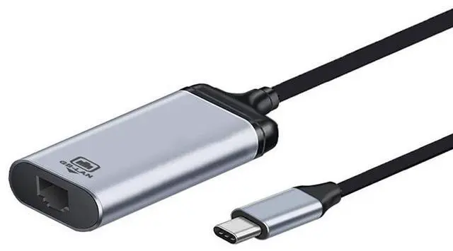 Alt view image 7 of 7 - Vszerda USB-C Type-C USB3.1 to 1000Mbps Gigabit Ethernet Network LAN Cable Adapter for Laptop