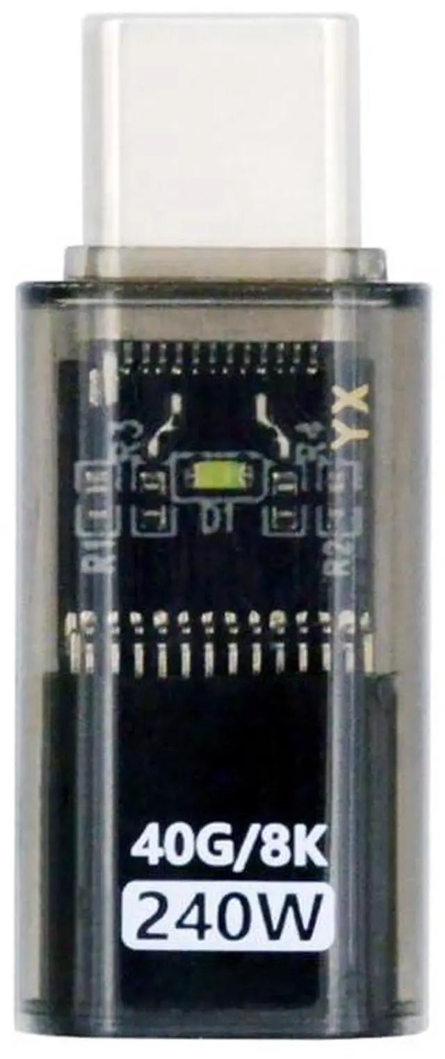 Main image of Vszerda USB4 Type C Male to Female Extension Adapter with Smart LED Display 240W Power 40Gbps Data 8K Video Converter for Phone Laptop