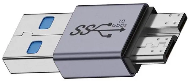 Main image of Vszerda USB-C USB 3.1 Type A Male to Micro USB 3.0 Male Adapter 10Gbps Data Power Converter for Laptop PC SSD Disk