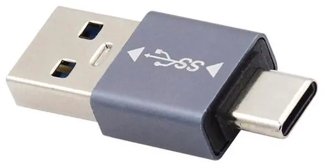 Main image of Vszerda USB 3.1 Type C Male OTG to USB3.0 Type A Male Charge Data 10Gbps Adapter for Phone Laptop