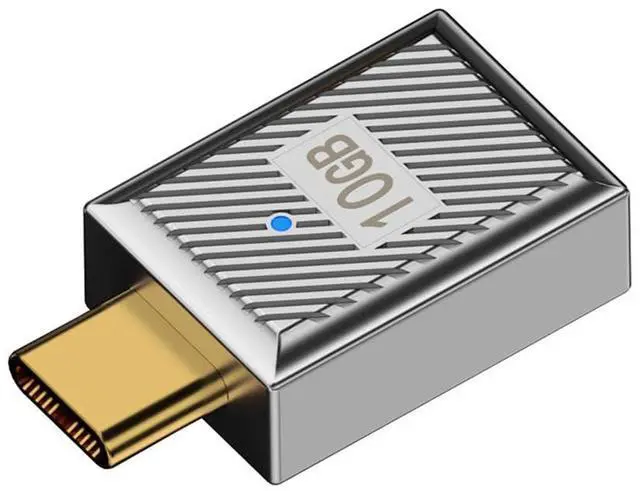 Main image of Vszerda USB 3.1 Type C Male to USB 3.0 A Female Adapter 10Gbps Mecha Cyberpunk Styles USB-C OTG Data Converter Alloy Shell