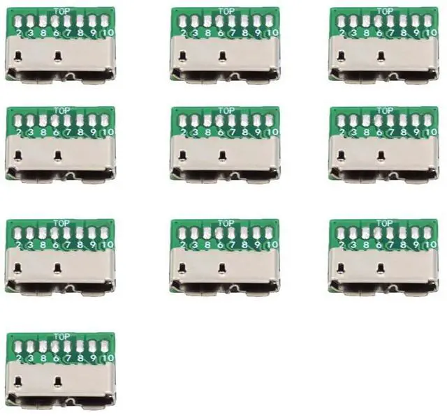 Alt view image 7 of 7 - Vszerda 10pcs/Set DIY OEM Micro USB 3.0 10Pin Female Socket Mount SMT Type Receptacle PCB Board for USB Disk