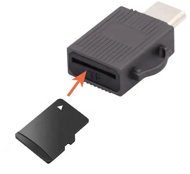 Alt view image 3 of 7 - Vszerda 5Gbps USB 3.0 Type C USB-C to Micro SD SDXC TF Card Reader Adapter for Laptop Tablet Phone