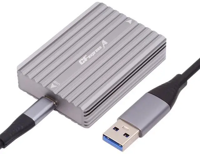 Main image of Vszerda USB-C CFE Memory Card Adapter Hub, USB3.1 Type-C USB3.0 Type-A to CF Express Type-A & Type-B CFA R5 Z6 Z7 CFB Dual Slot Extension Card Reader