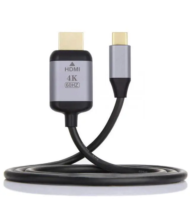 Alt view image 2 of 7 - Vszerda 1.8m USB 3.1 Type C USB-C Source to HDMI HDTV Displays Male 4K Monitor Cable for Laptop