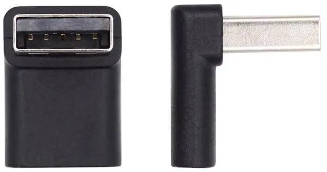 Main image of Vszerda Type C USB-C Female Up Angled 90 Degree to USB 3.0 A Male Data Adapter for Desktop Laptop