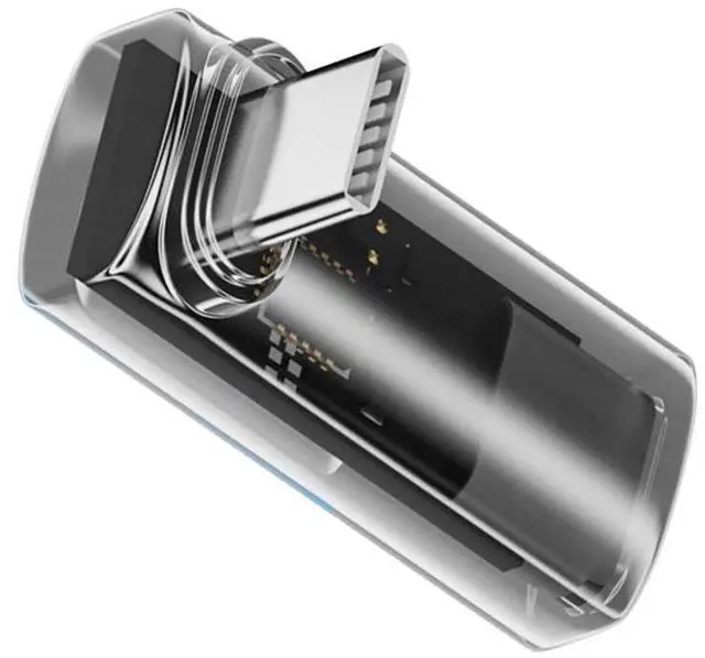 Main image of Vszerda USB4.0 Type-C Digital Display USB-C Male to Female Up Down Angled 90 Degree Extension Adapter Transparent Shell 40Gbps 140W Current Voltage Monitoring Smart LED Display