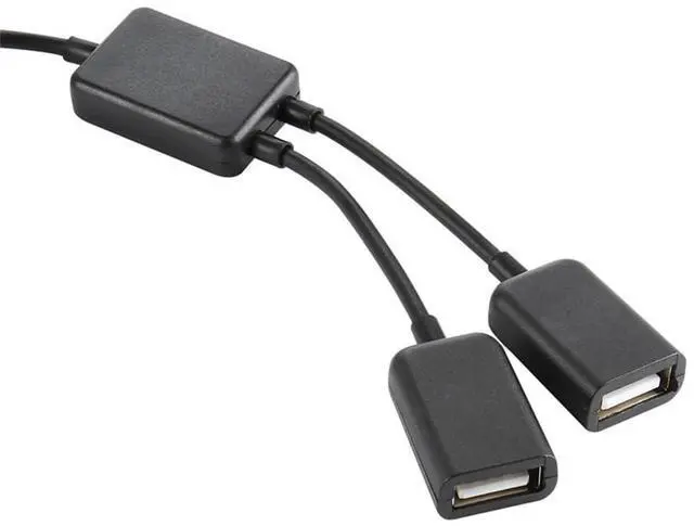 Alt view image 6 of 7 - Vszerda USB 2.0 Splitter Y Cable USB Type-A Male 1 to 2 Female Dual Ports Hub Extension Cord Bus Power Split Adapter for Laptop Desktop PC Mouse Flash Disk 30CM