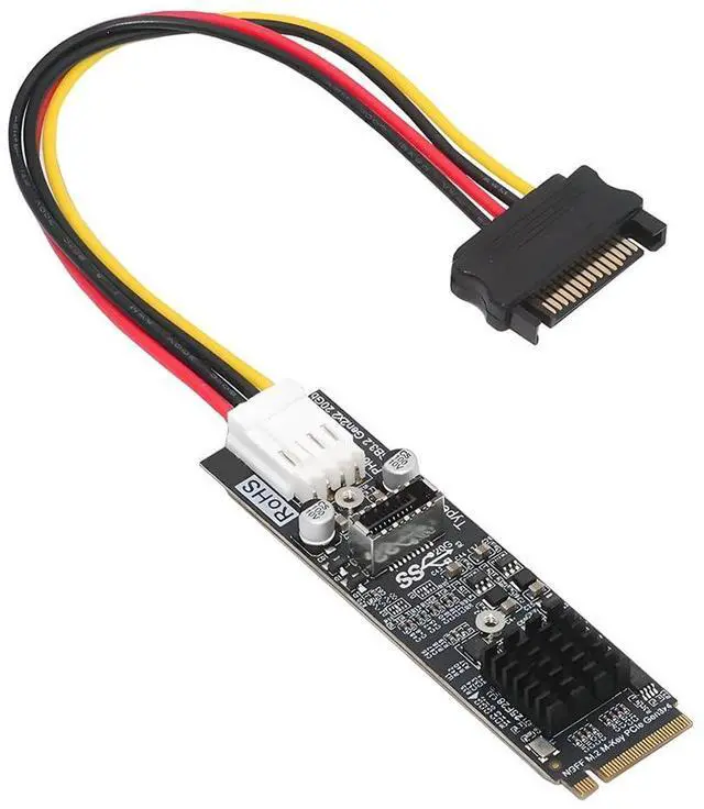 Main image of Vszerda 20Gbps Type-E USB 3.1 Front Panel Socket to NGFF M-Key NVME Express Converter Card Adapter ASM3242 Chipset for Motherboard (NVME to USB3.1 Type-E)