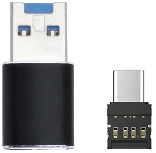 Alt view image 2 of 7 - Vszerda USB 3.0 to Micro SD SDXC TF Card Reader with Micro Type-C USB-C OTG Adapter for Tablet/Cell Phone