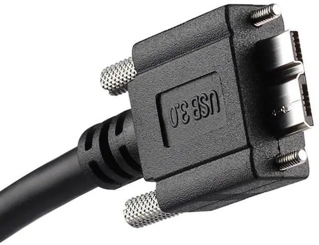 Alt view image 5 of 6 - Vszerda 3m USB 3.0 A Type Cable Male to Micro USB 3.0 B Male with Mount Panel Screws for Hard Disk Mobile Phone (3.0m)