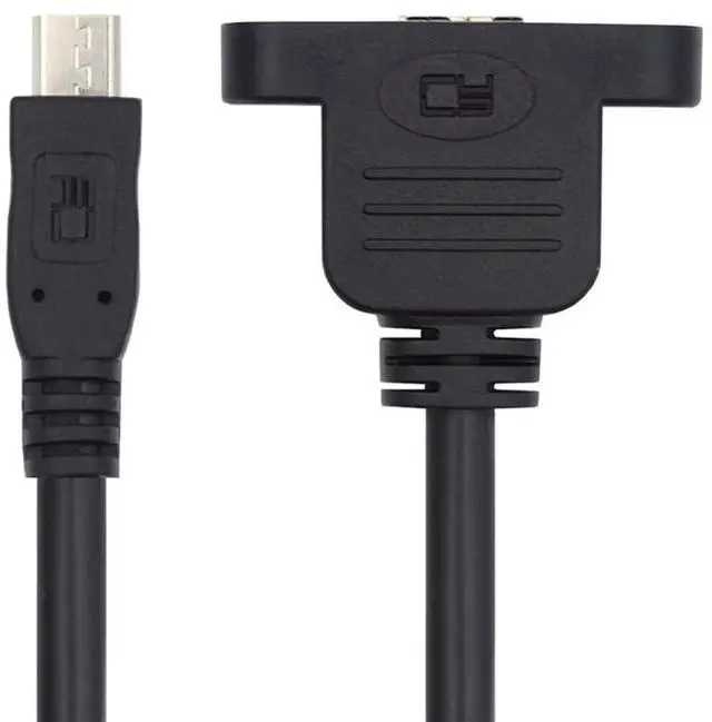 Main image of Vszerda USB 2.0 Micro 5Pin Male Screw Mount Type Extension Cord to 3.0 Micro Type-B Female 480Mbps USB Extender Cable 50CM