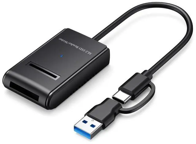 Main image of Vszerda USB-C Type-C USB 3.0 Type-A to NVME M-Key M.2 NGFF SATA RTL9210B Chipset SSD Docking Horizontal External Cable Enclosure