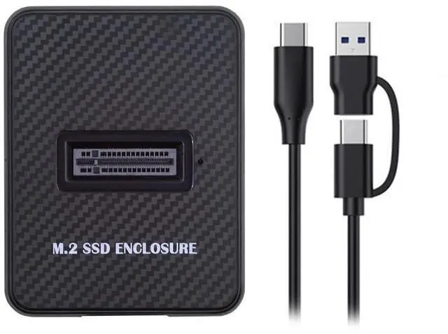 Main image of Vszerda USB 3.0 Type-C USB-C to NVME M-Key M.2 NGFF SATA RTL9210B Chipset SSD Docking Vertical External PCBA Case Enclosure