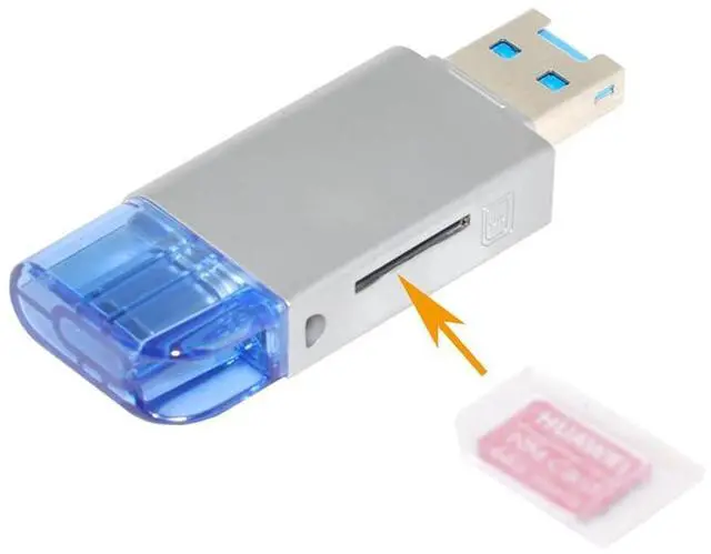 Main image of Vszerda USB-C Type C/USB 2.0 to NM Nano Memory Card TF Micro SD Card Reader for Huawei Mobile Phone Laptop