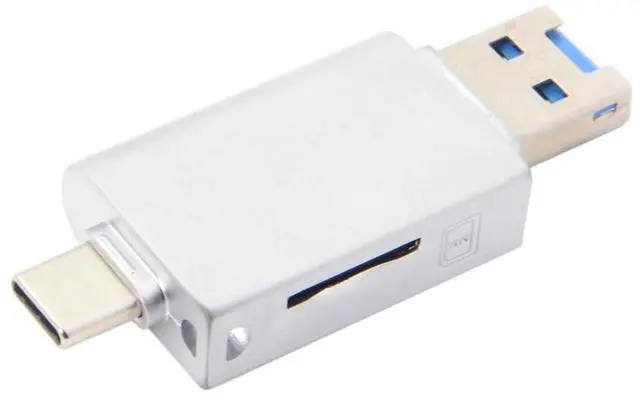 Alt view image 2 of 7 - Vszerda USB-C Type C/USB 2.0 to NM Nano Memory Card TF Micro SD Card Reader for Huawei Mobile Phone Laptop