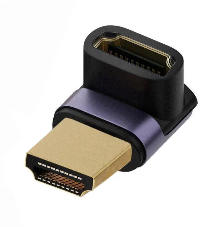 Main image of Vszerda HDMI 8K Male to HDMI 2.1 Female Vertical 90 Degree Up Angled UHD Extension Adapter Support 8K 60hz HDTV