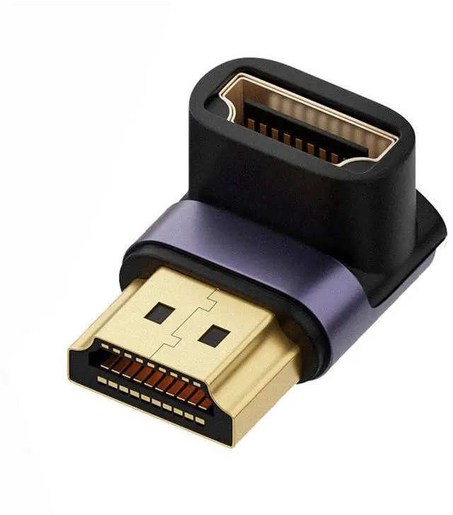 Main image of Vszerda HDMI 8K Male to HDMI 2.1 Female Vertical 90 Degree Down Angled UHD Extension Adapter Support 8K 60hz HDTV