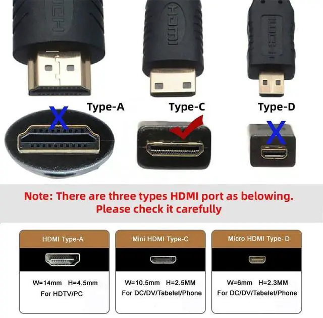 Alt view image 6 of 7 - Vszerda 4K Port Savers Micro HDMI 1.4 Male Type-D to HDMI Female Down Opposite U Shape Back Angled 360 Degree Extension Adapter
