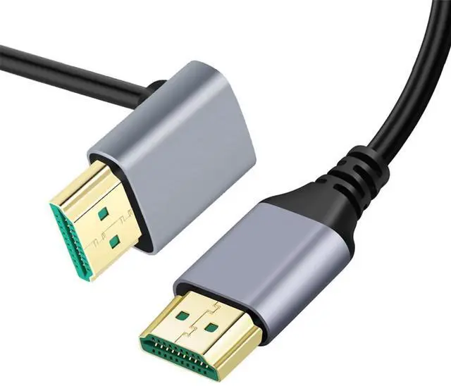 Main image of Vszerda 8K HDMI 2.1 Ultra Thin HDTV Cable 1m 4K Hyper Super Flexible Slim Cord Up Angled 90 Degree Type-A Male to Male for Computer HDTV Projector Home Theatre