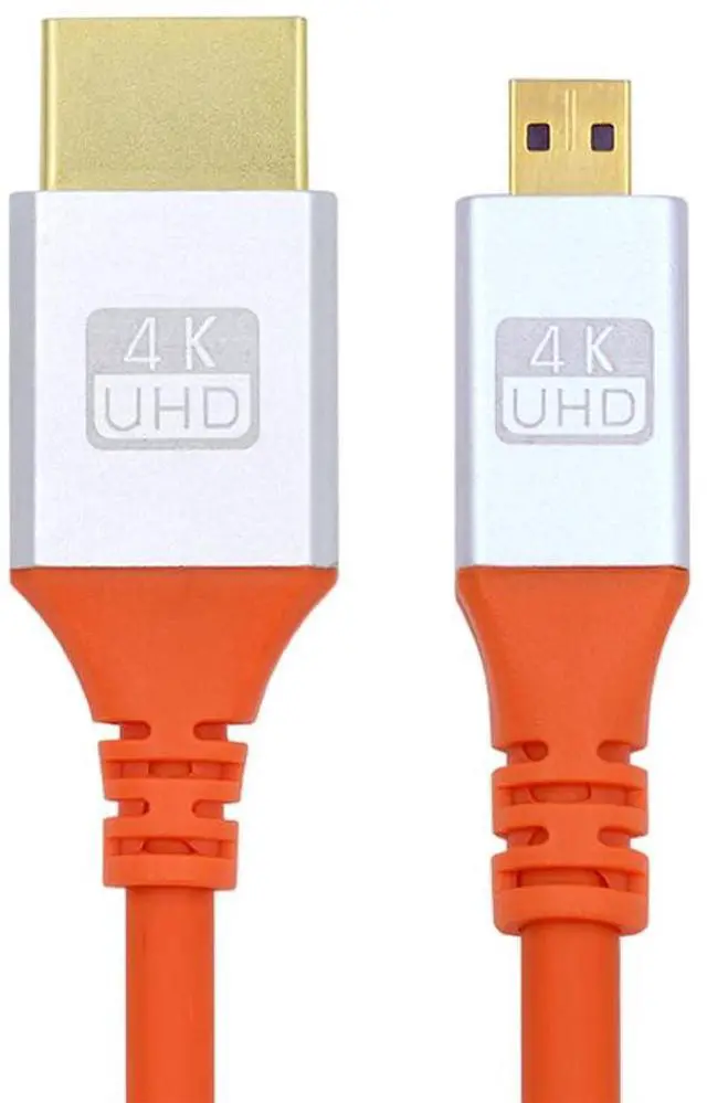 Main image of Vszerda Micro HDMI 4K to HDMI Hyper Super Flexible Cord HDTV Cable Ultra Soft High Flex High Speed Type-A Male to Male for Computer 0.5m