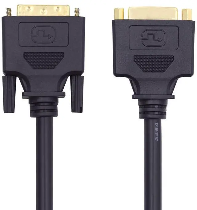 Main image of Vszerda DVI 24+1 Male to Female Extension Cable 1.64FT/50cm, DVI-D Dual Link Digital Video for Monitor Graphics Card