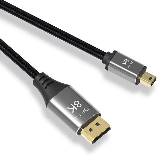 Main image of Vszerda DisplayPort 1.4 8K 60hz Cable Ultra-HD UHD 4K 144hz Mini DP to DP Cable 76804320 for Video PC Laptop TV (2.0M)