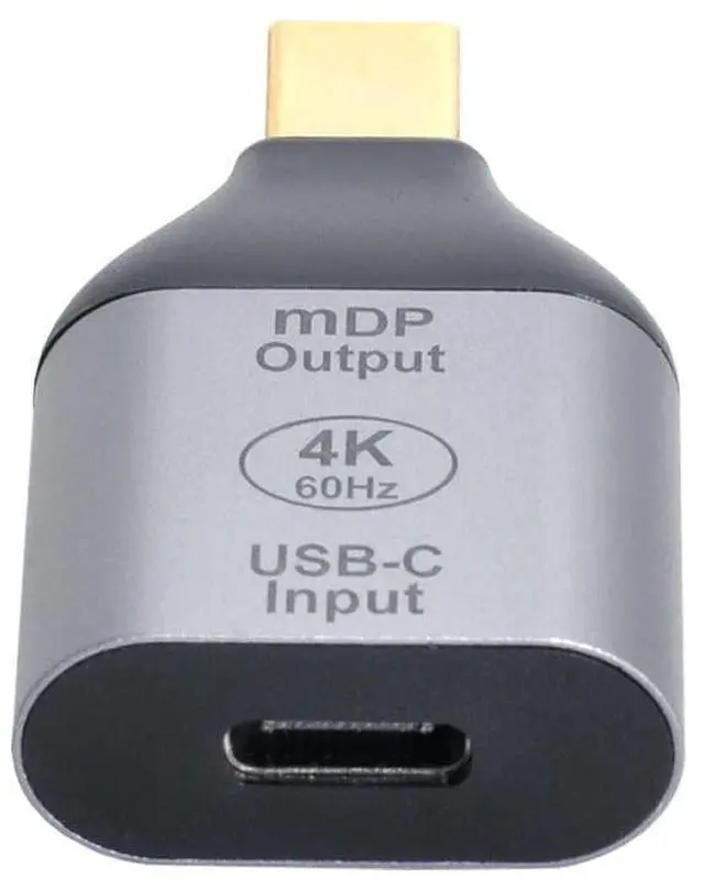 Alt view image 2 of 7 - Vszerda USB-C Type C Female Source to Mini Displayport DP Sink HDTV Adapter 4K 60hz 1080p for Tablet Phone Laptop