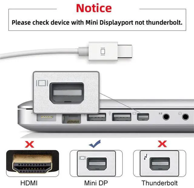 Alt view image 4 of 7 - Vszerda 8K DisplayPort 1.4 Male to Mini DP Female 60hz Adapter UHD 4K 144hz 7680 * 4320 Ultra-HD for Laptop PC Monitor Video