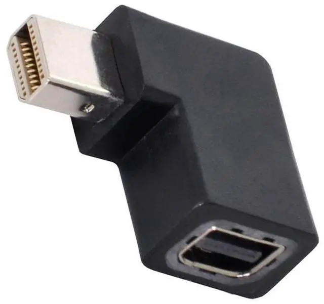 Main image of Vszerda 8K 60hz Angled Mini DisplayPort 1.4 Male to DP Female Adapter Ultra-HD UHD 144hz 7680 * 4320 for Video PC Laptop Monitor