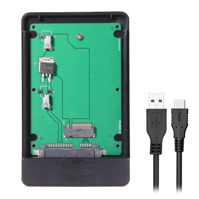 Alt view image 3 of 7 - Vszerda USB-C Type-C to SATA Adapter 20+6Pin Thinkpad X1 Carbon SSD Converter Hard Disk Case Enclosure