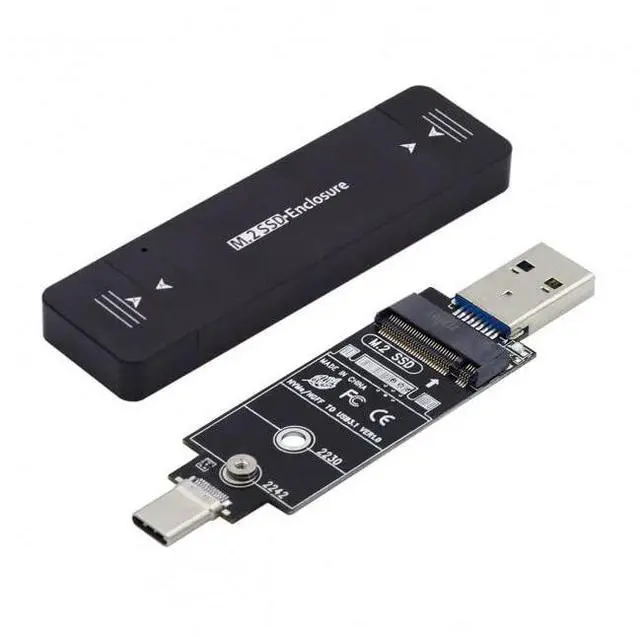 Main image of Vszerda Type-C USB3.0 to Combo NVME M-Key M.2 NGFF SATA SSD PCBA Case 2230/2242mm Adapter RTL9210B Chipset