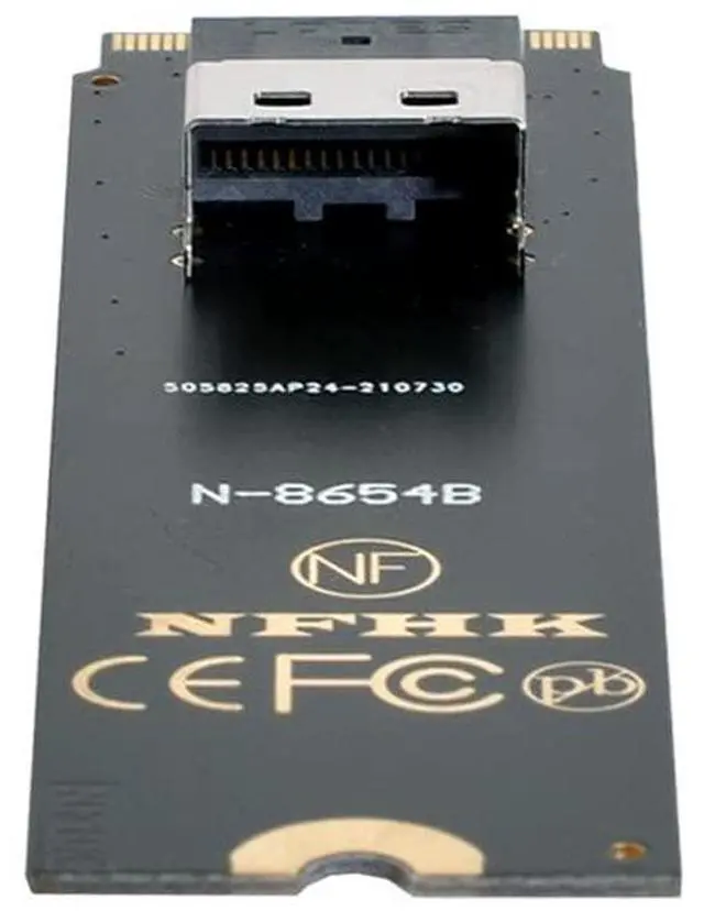 Alt view image 3 of 7 - Vszerda NGFF M-Key NVME to U.2 U2 Kit SFF-8639 to SFF-8654 Slimline SAS PCIe SSD Adapter for Mainboard