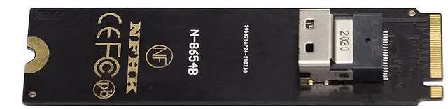 Alt view image 7 of 7 - Vszerda NGFF M-Key NVME to U.2 U2 Kit SFF-8639 to SFF-8654 Slimline SAS PCIe SSD Adapter for Mainboard