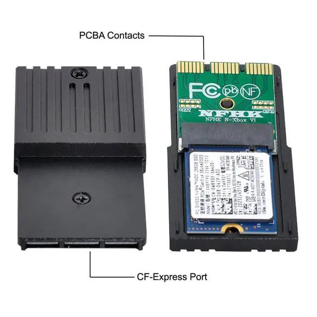 Alt view image 3 of 7 - Vszerda CF-Express Type-B to M.2 NVMe 2230 M-Key Adapter CFE for Xbox Series X&S CH SN530 SSD PCIe4.0 Expansion Memory Card
