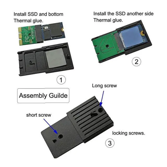 Alt view image 6 of 7 - Vszerda CF-Express Type-B to M.2 NVMe 2230 M-Key Adapter CFE for Xbox Series X&S CH SN530 SSD PCIe4.0 Expansion Memory Card