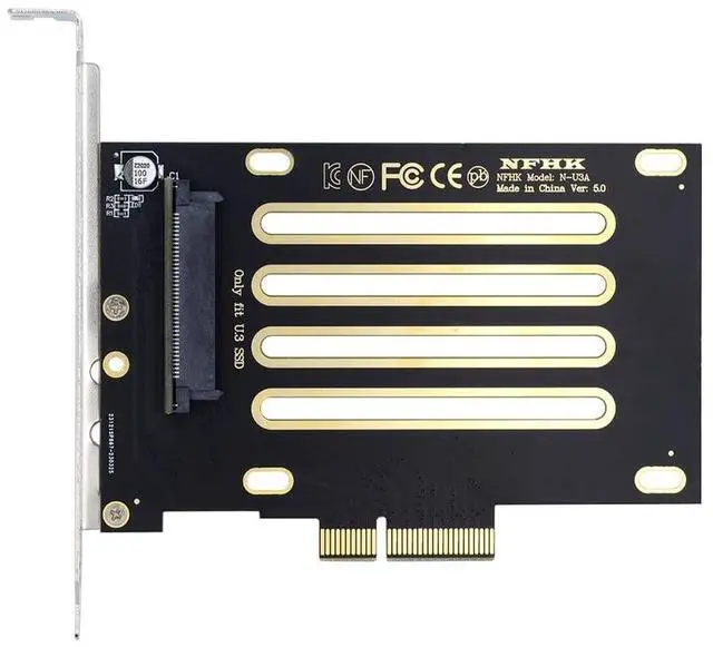 Main image of Vszerda PCI-E 4.0 X4 Lane to NVMe PCIe SSD U.3 U3 Kit SFF-8639 Host Adapter for Motherboard PM1735
