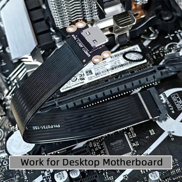 Alt view image 6 of 7 - Vszerda M.2 M-Key 2280 NGFF PCI-E4.0 to Oculink SFF-8612 SFF-8611 Host Cable 15cm for NVME U.2 SSD eGPU