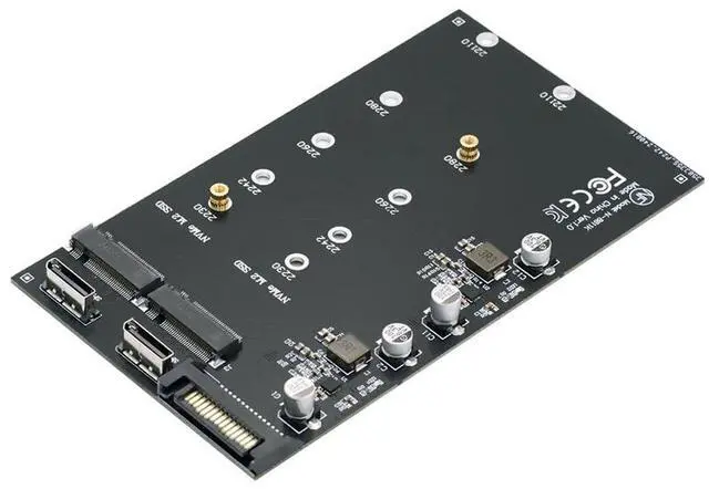 Main image of Vszerda Dual Oculink SFF-8612 SFF-8611 to NVME M.2 NGFF M-Key PCIe SSD 2280 22110mm Adapter Extension Card for Mainboard