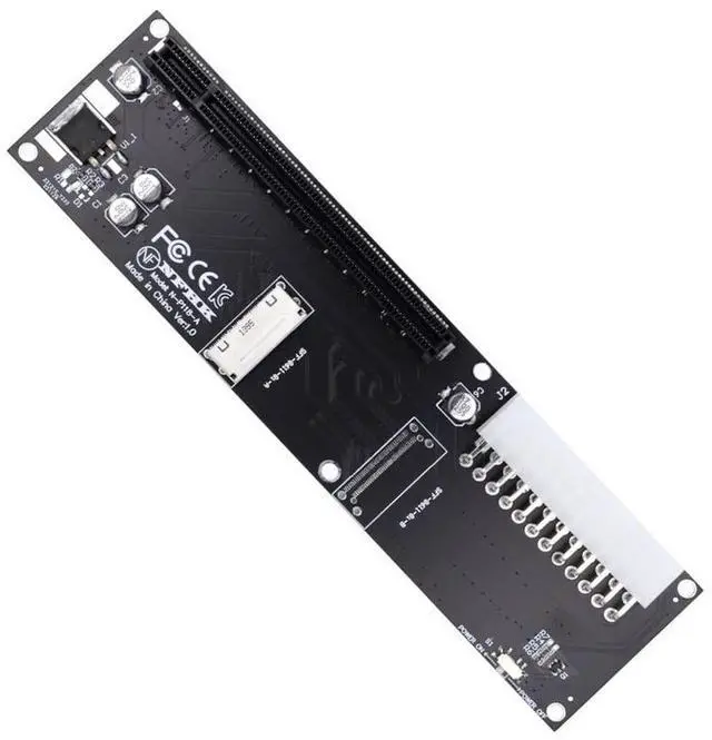 Main image of Vszerda Oculink SFF-8612 8611 8X to 16x PCIE PCI-Express Adapter with ATX 24pin Power Port for Mainboard Graphics Card