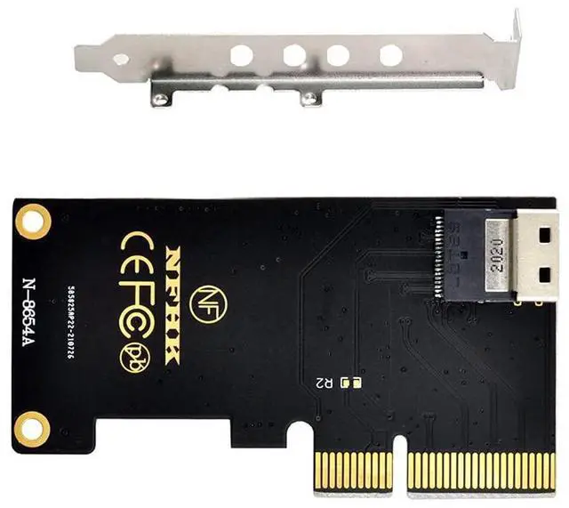 Main image of Vszerda PCI-E 4X to U.2 U2 Kit SFF-8639 to SFF-8654 Slimline SAS NVME PCIe SSD Adapter for Mainboard