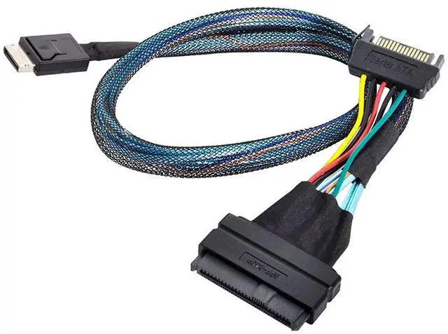 Main image of Vszerda Oculink SFF-8611 to U.2 U.3 SFF-8639 NVME PCIe PCI-Express SSD Cable for Mainboard SSD 50CM